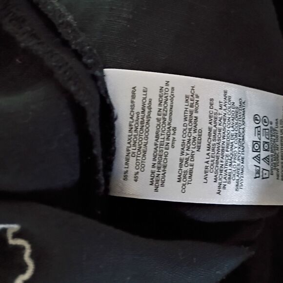 Brooks Brothers women's embroidered black Linen/Cotton tunic XL - Picture 8 of 10